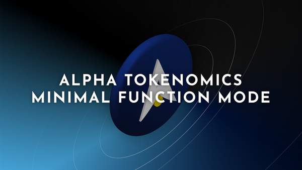 Alpha Tokenomics: Minimal Function Mode